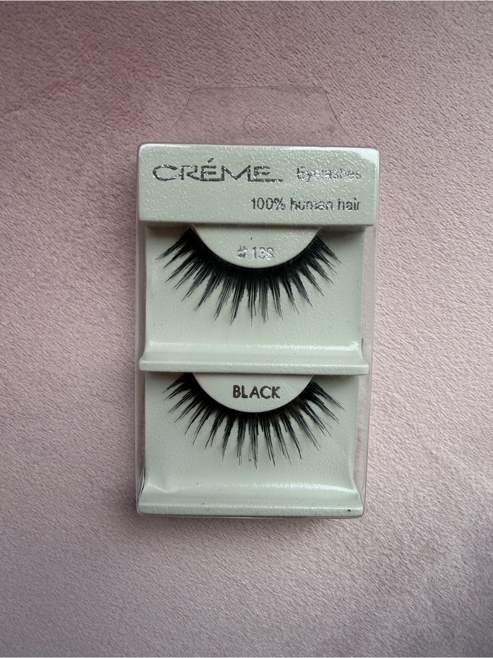 Black 100% Human Hair False Eyelashes - Natural Volume